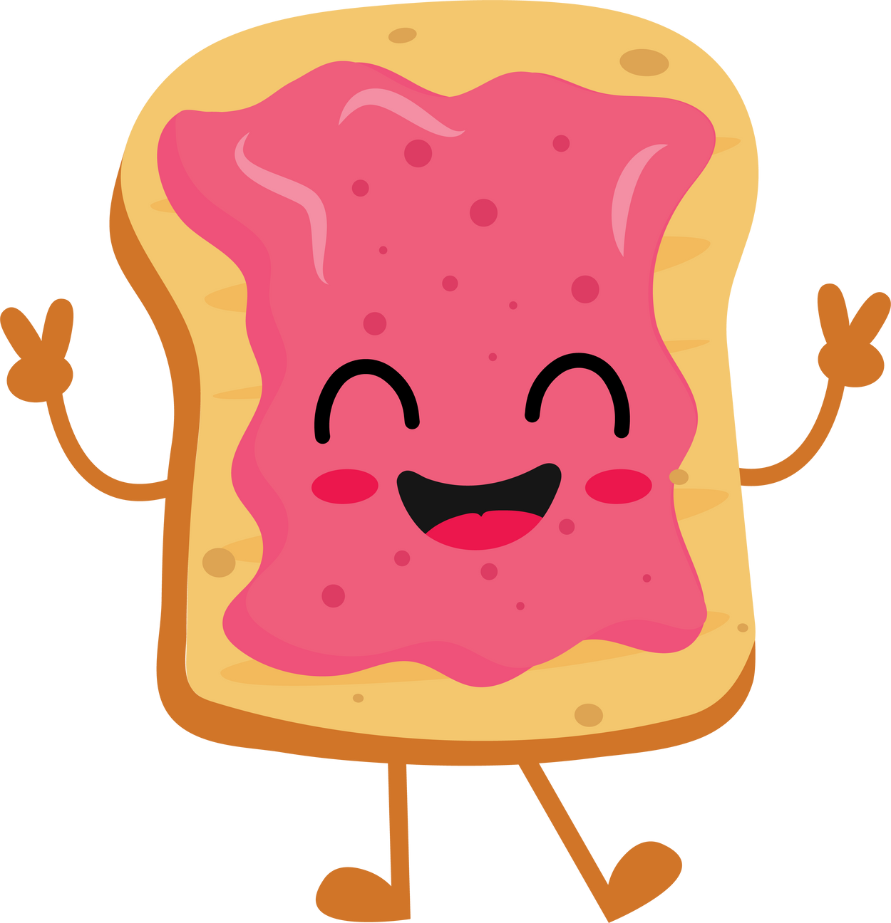 Cute Toast Jelly Jam